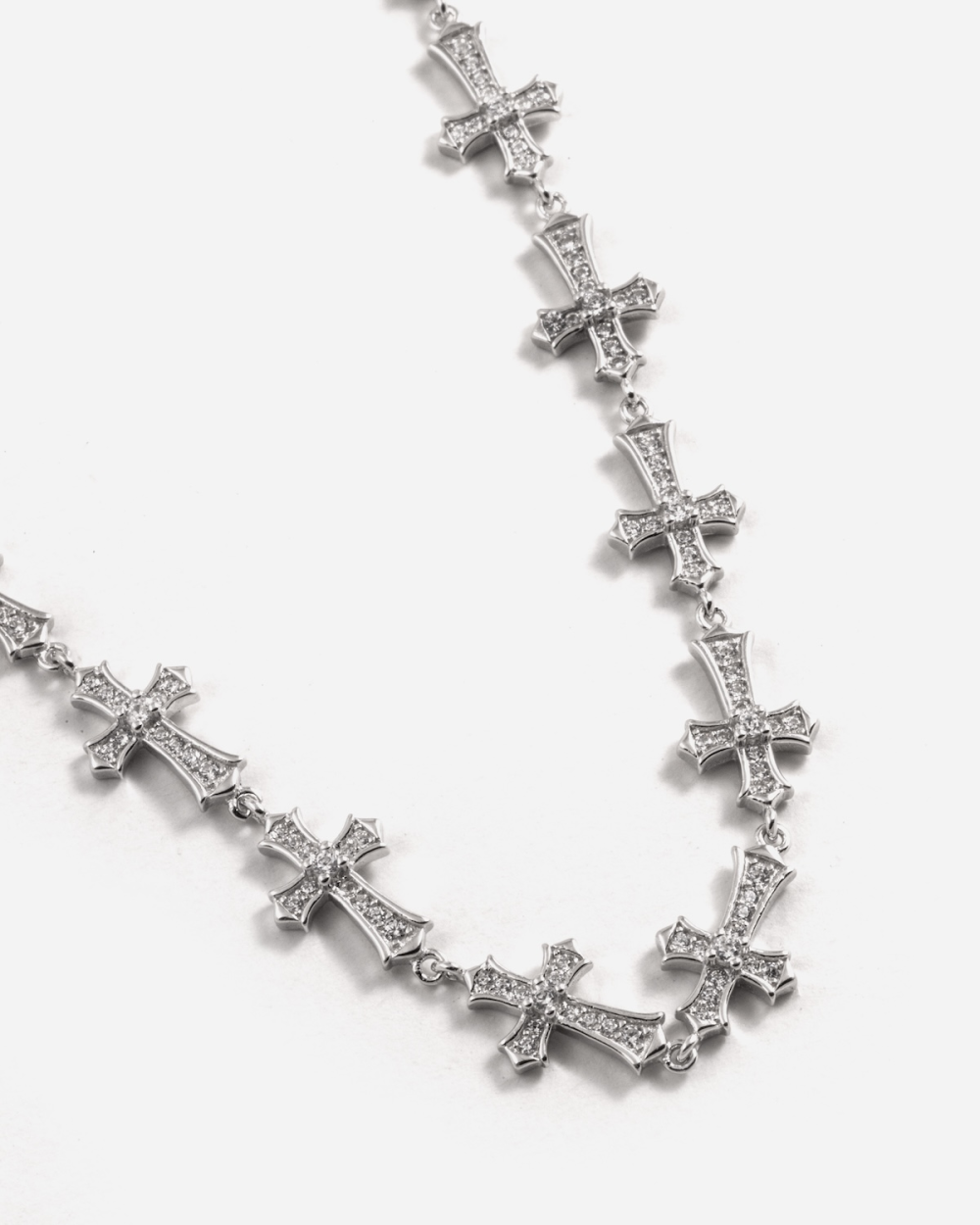 GOTHIC CROSSES NECKLACE WITH BRILLIANTS