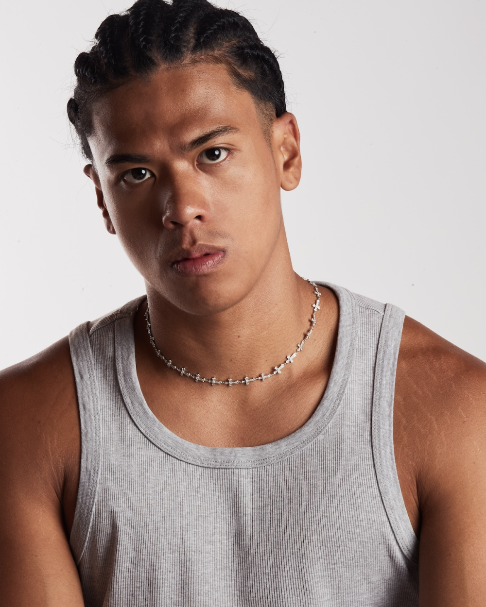 GOTHIC CROSSES NECKLACE WITH BRILLIANTS