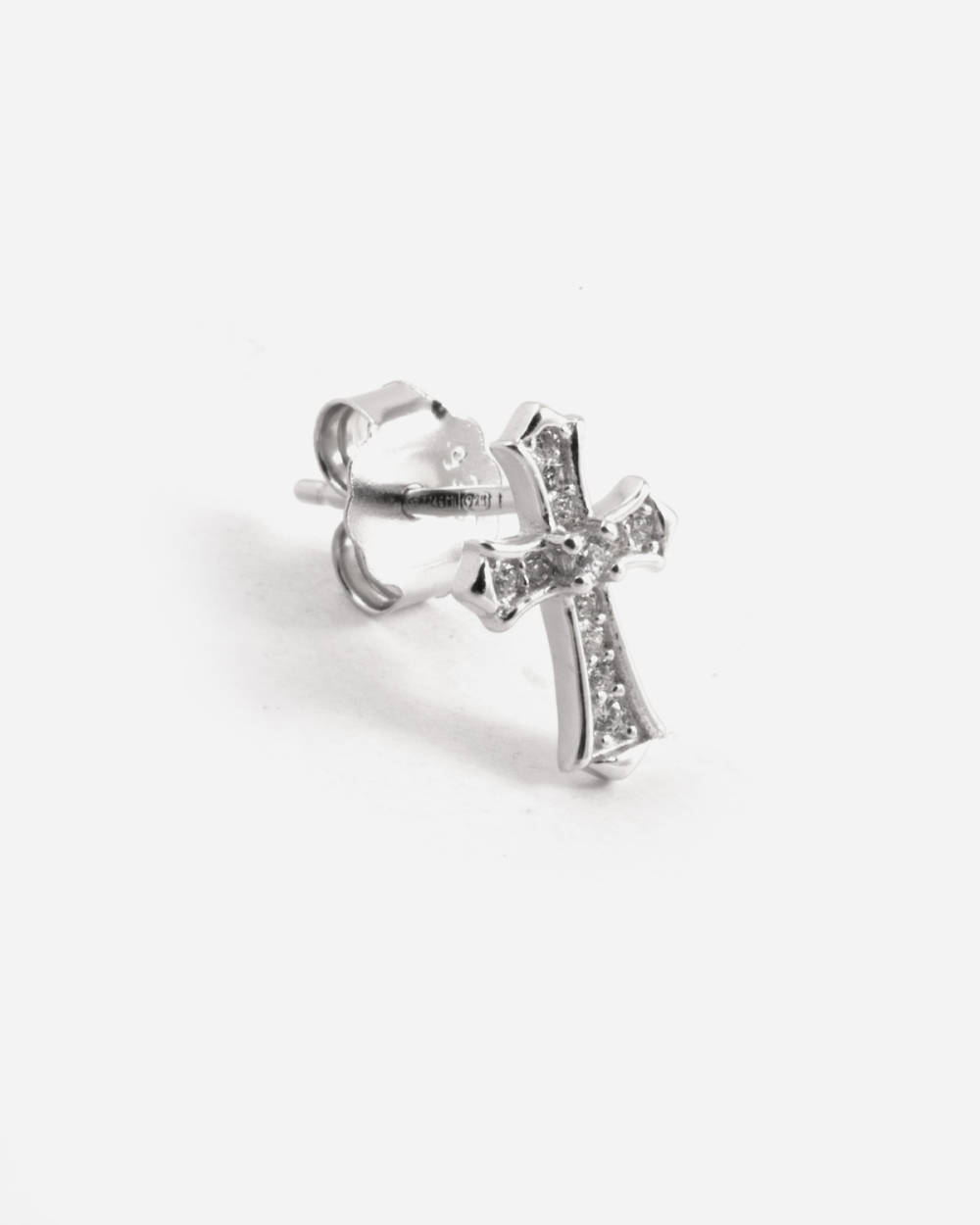 BOUCLE D'OREILLE LOBE CROIX GOTHIQUE...