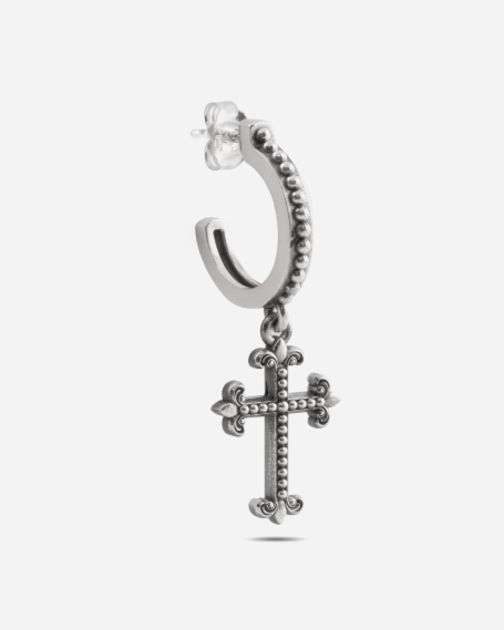 DOTTED HOOP EARRING WITH...