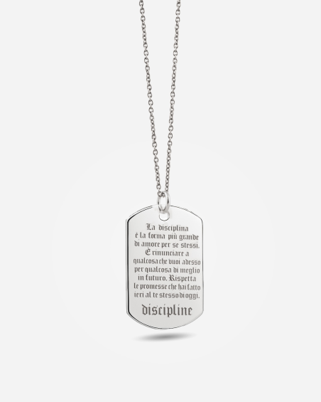 PENDENTIF PLAQUE MILITAIRE DISCIPLINE ANDREA PRESTI