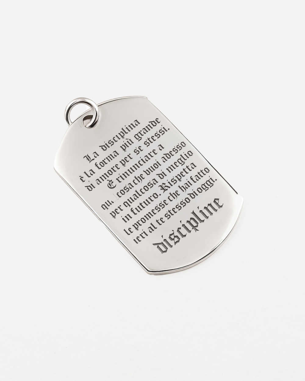 PENDENTIF PLAQUE MILITAIRE DISCIPLINE...