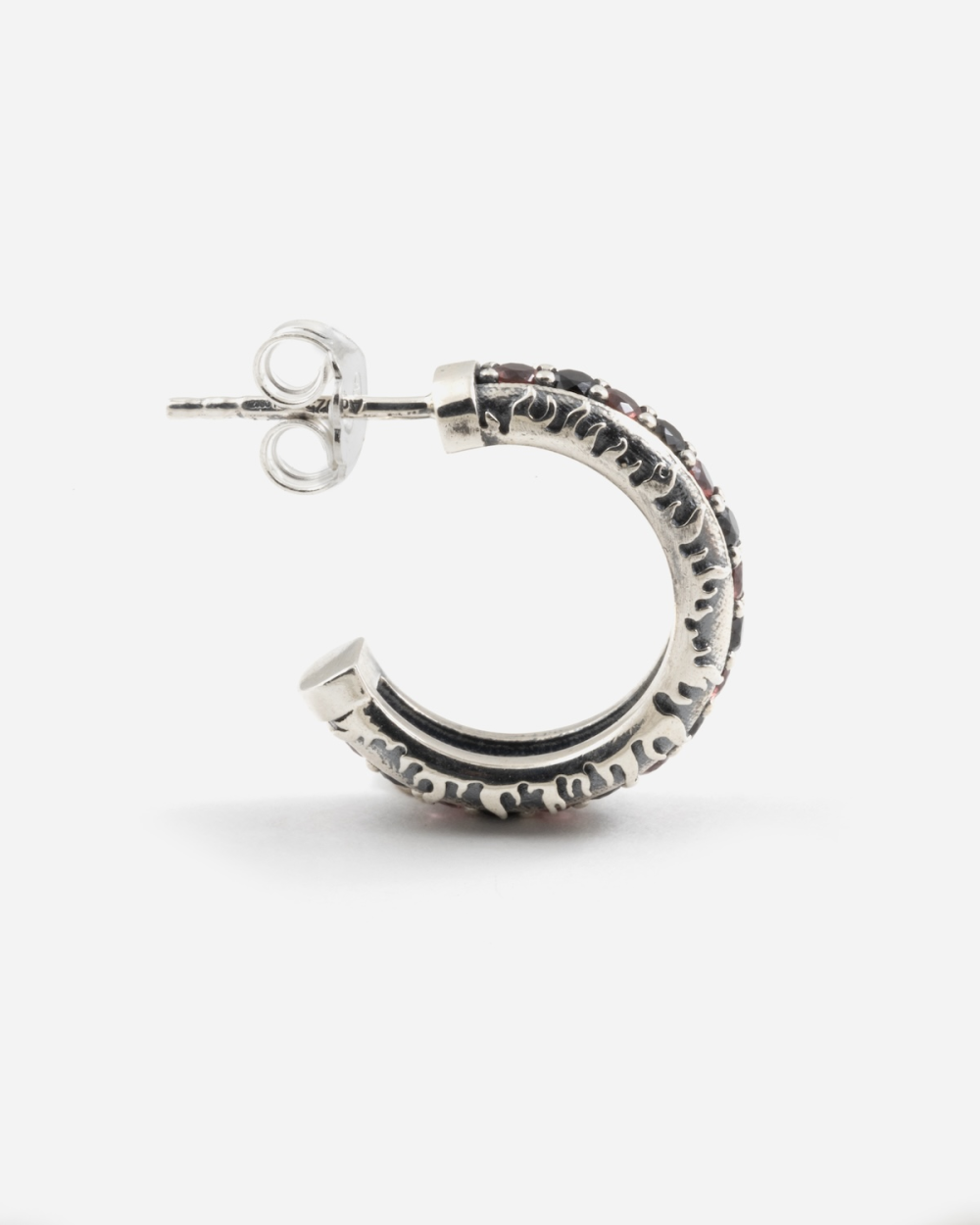 AC MILAN FLAMES HOOP EARRING WITH...