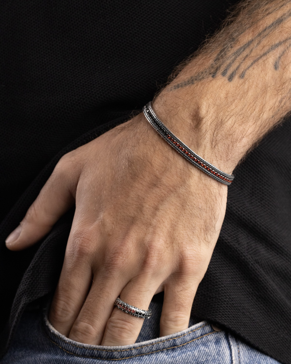 AC MILAN TENNIS BRACELET WITH...