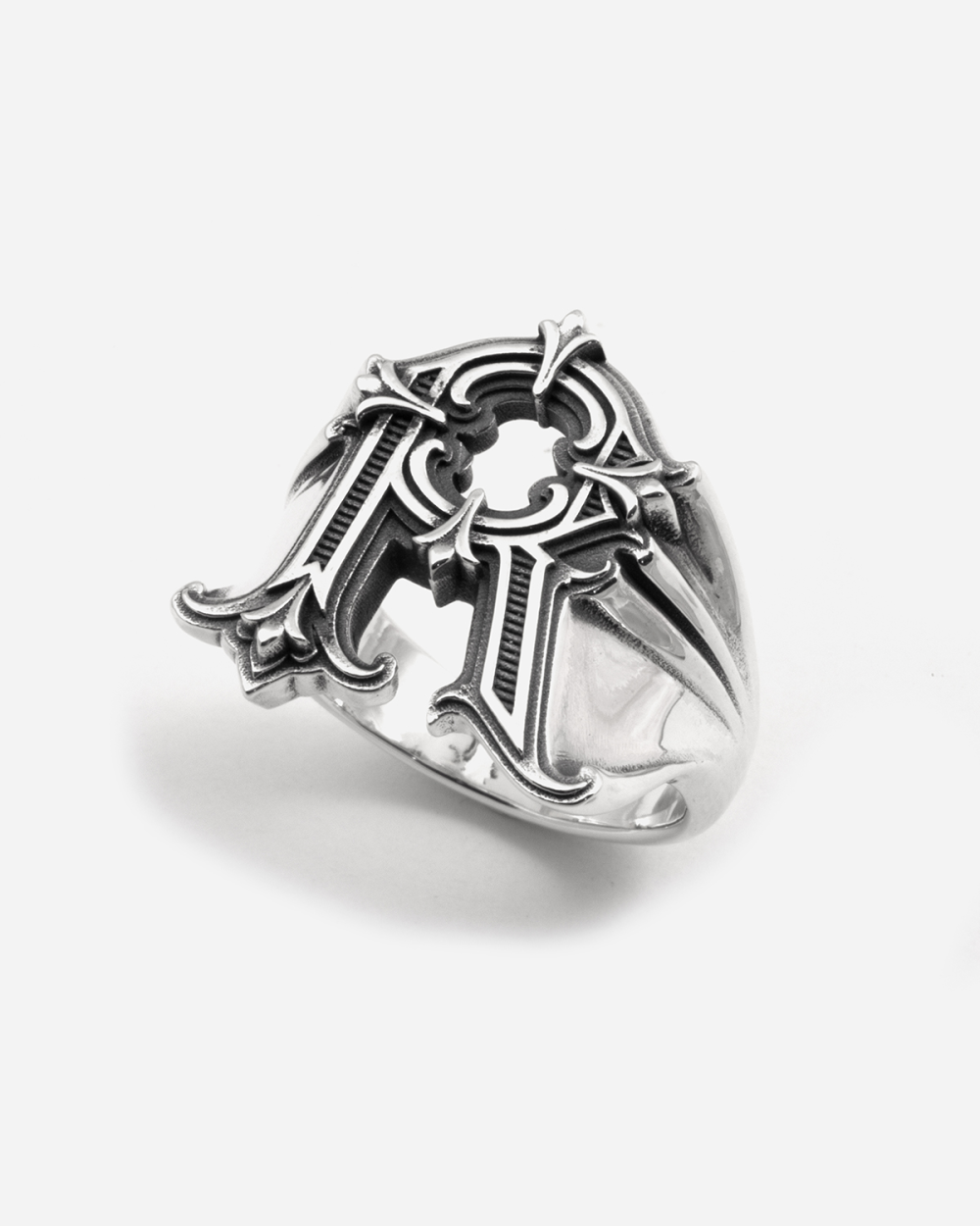 BAGUE CHEVALIÈRE LETTRE RAE PRIMO X...