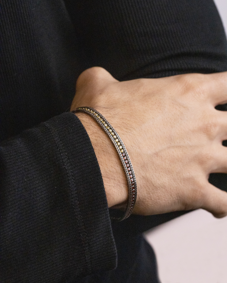 AS ROMA TENNIS BRACELET WITH GIALLOROSSI BRILLIANTS