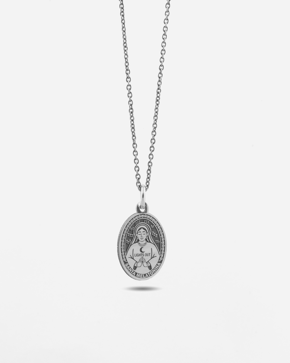SAINT MELATONIN HOLY CARD PENDANT