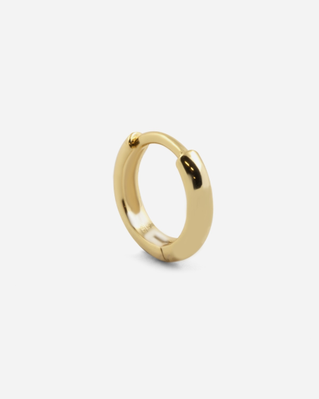 BOUCLE D'OREILLE CERCLE DIAM 8 MM AVEC LOQUET PLAQUÉE OR JAUNE