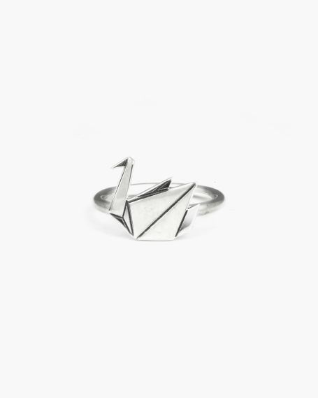 BAGUE ORIGAMI CYGNE