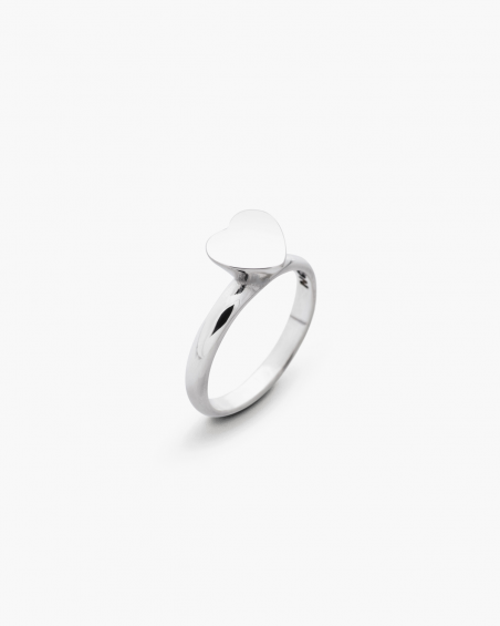 BAGUE SOLITAIRE CŒUR