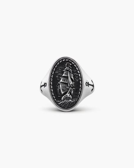 Rings SAILING SHIP SIGNET RING NOVE25