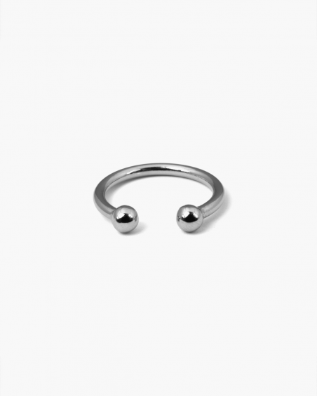 Rings RUTHENIUM SPHERES BIG PIERCING RING NOVE25