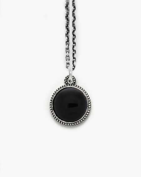 Pendants DOTTED ROUND ONYX PENDANT NOVE25