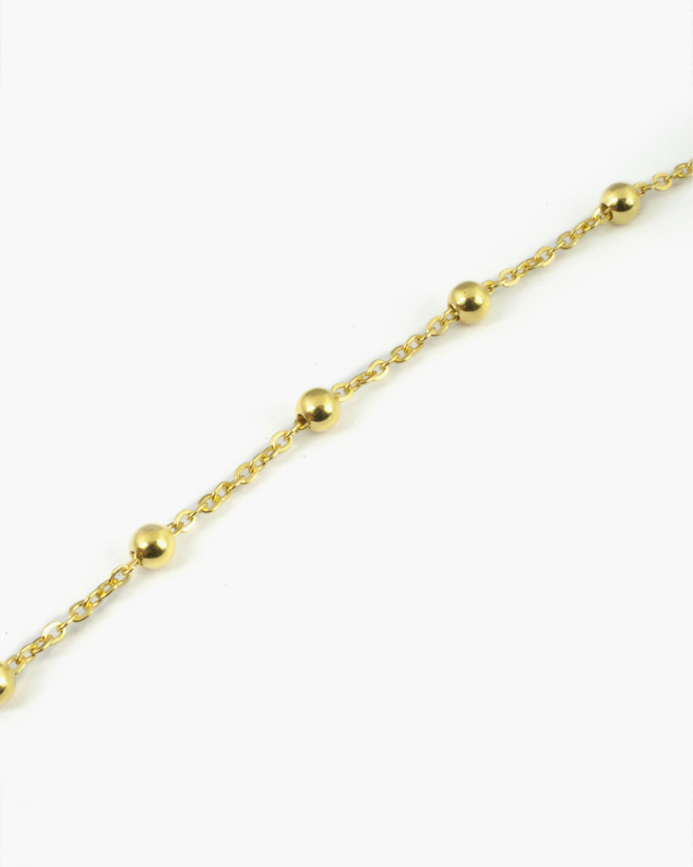 Anklets MINI ROSARY YELLOW GOLD ANKLET NOVE25