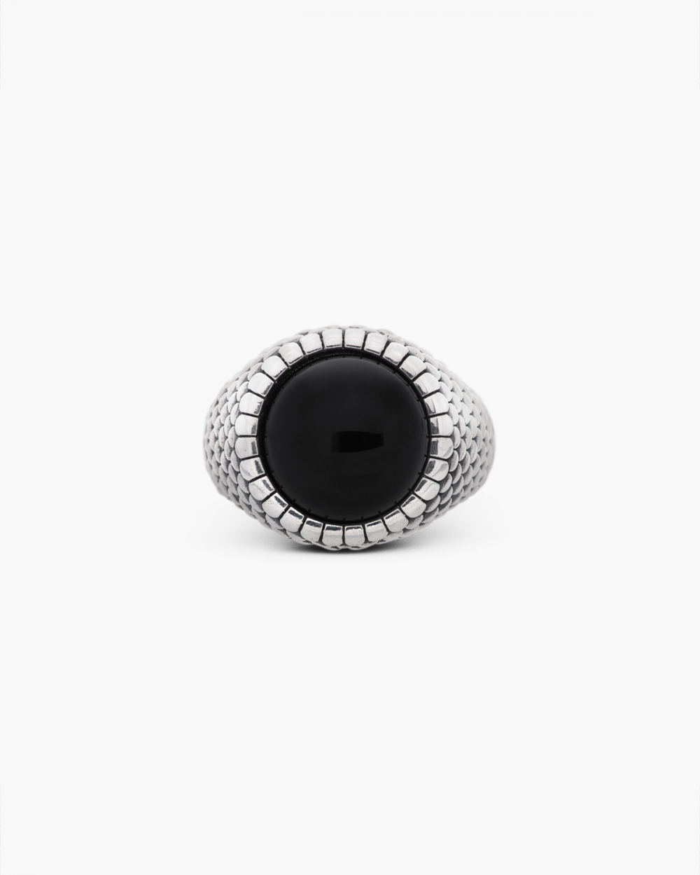 Archive Sale ARMOUR ROUND ONYX SIGNET RING NOVE25