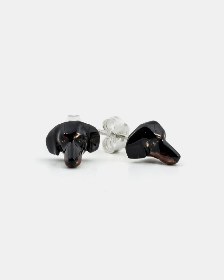 Earrings DACHSHUND COUPLE EARRINGS / ENAMELLED NOVE25