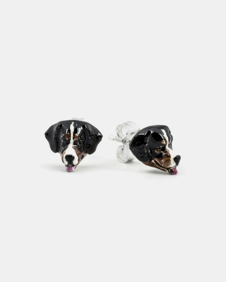 Earrings BERNESE MOUNTAIN DOG COUPLE EARRINGS / ENAMELLED NOVE25
