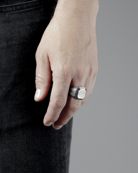 Archive Sale ANTIQUED OCTAGONAL RING NOVE25