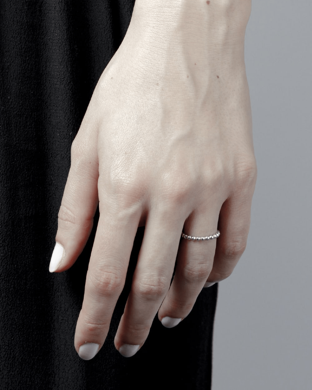 Gioielli Anelli Fedine e fasce Splendido anello poligonale in argento puro .999 con scatola ad anello GRATUITA 