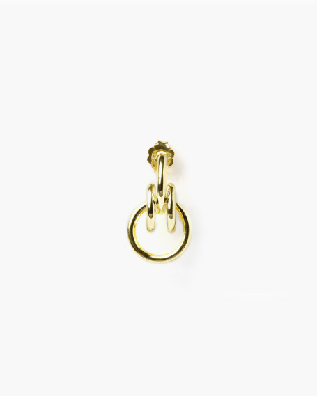 Earrings YELLOW GOLD UPSILON SINGLE EARRING NOVE25