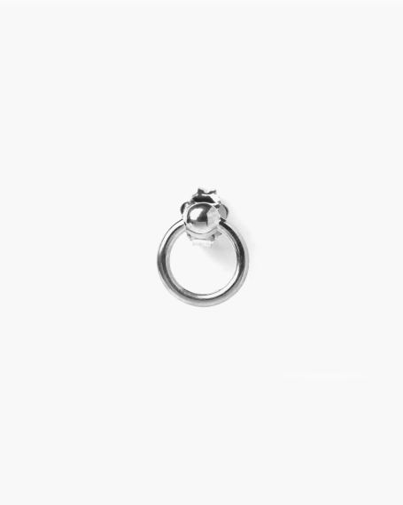 ORECCHINO SINGOLO LOBO SMALL PIERCING ARGENTO