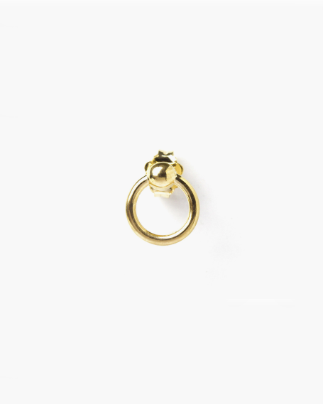 Piercing YELLOW GOLD PIERCING SMALL LOBE SINGLE EARRING NOVE25