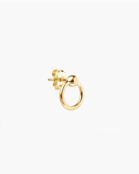 Piercing YELLOW GOLD PIERCING SMALL LOBE SINGLE EARRING NOVE25 2