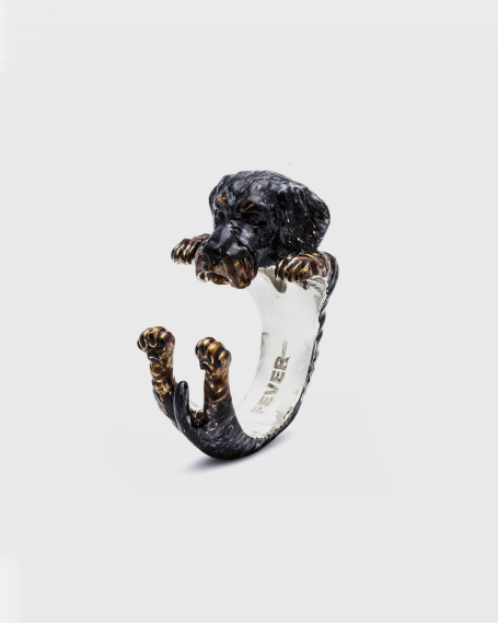 Rings DACHSHUND WIRE-HAIRED HUG RING / ENAMELLED NOVE25 2