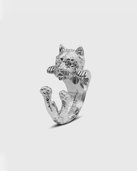 Rings WEST HIGHLAND WHITE TERRIER HUG RING / POLISHED SILVER NOVE25 2