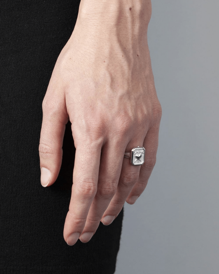 Tarot SILVER THREE OF SWORDS RING NOVE25