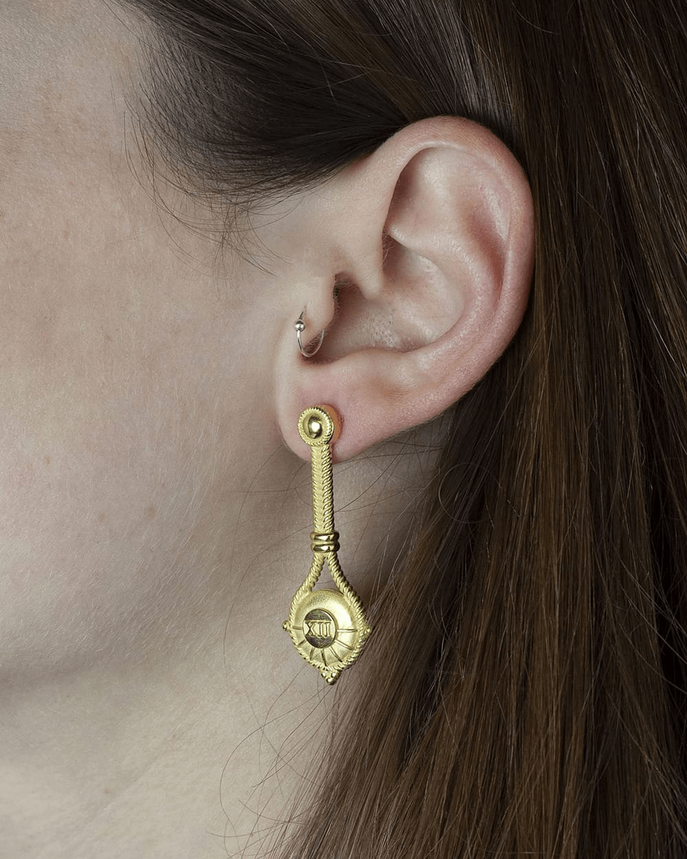 Tarot YELLOW GOLD THE HANGED MAN PAIR EARRINGS NOVE25