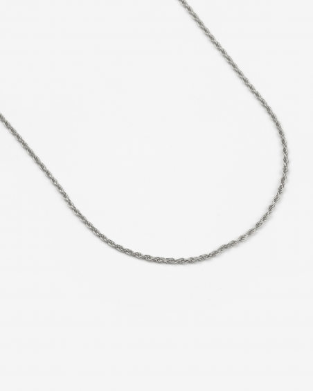 Necklaces SILVER DIAMOND TORCHON CHAIN 025 NOVE25