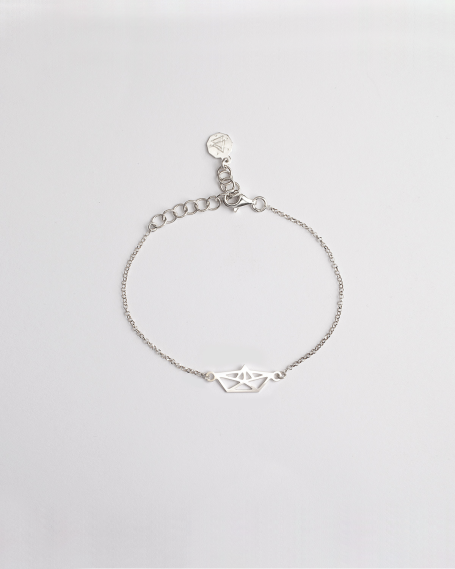 b2b BRACCIALE ORIGAMI BARCHETTA / RODIO LUCIDO NOVE25