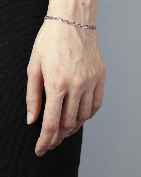 Bracelets SILVER LONG CURB CHAIN BRACELET NOVE25