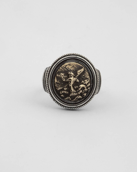 CHEVALIER MONETA ANTICA ROMANA BRONZO ARGENTO