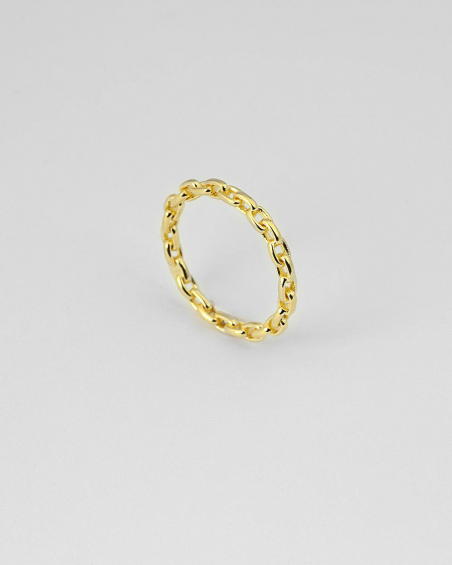 YELLOW GOLD CHAIN FINE RING