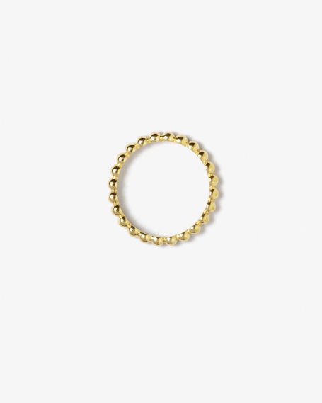 YELLOW GOLD BUBBLES FINE RING