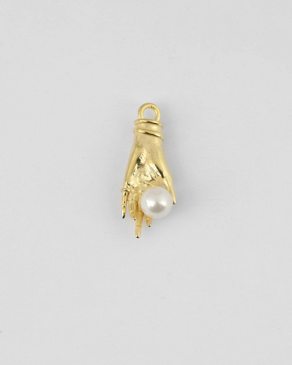 Pendants YELLOW GOLD HAND WITH PEARL PENDANT NOVE25