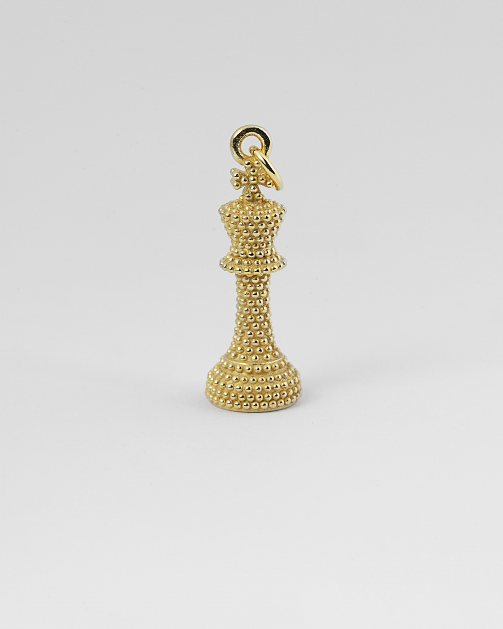 YELLOW GOLD DOTTED KING PENDANT