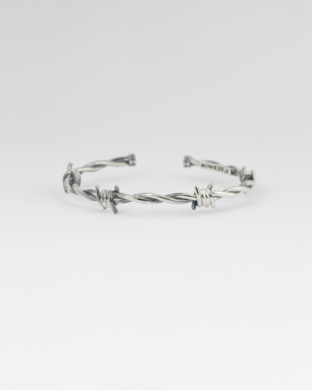 11.00 CT. Diamond Barbed Wire Bracelet Rose & White Gold 14K - 13mm – White  Carat - USA & Canada