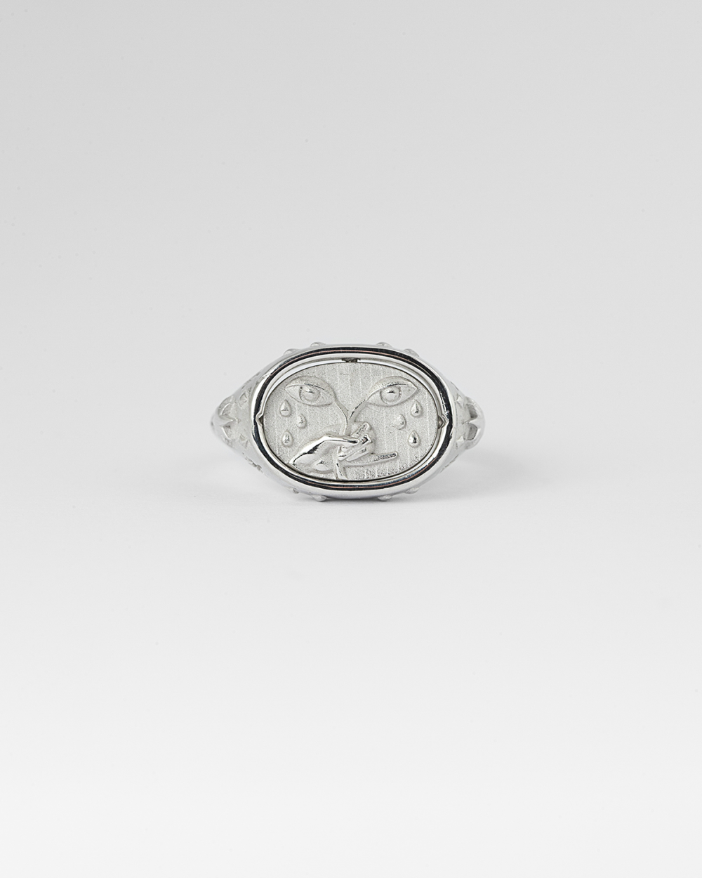 SILVER THE HIGH PRIESTESS SIGNET RING