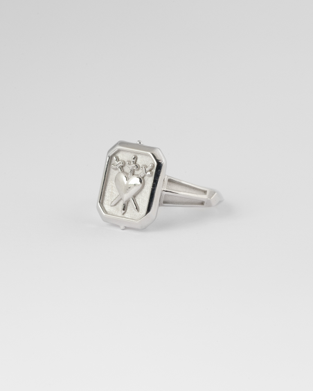 ANELLO TRE DI SPADE ARGENTO