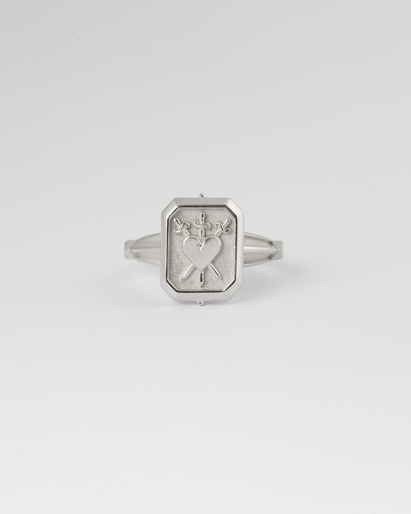 SILVER THREE OF SWORDS RING