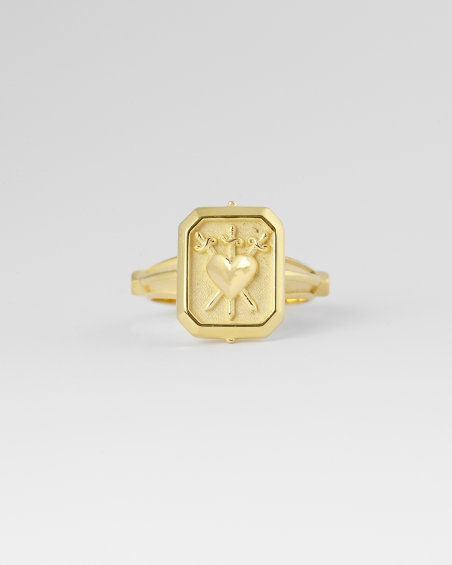 ANILLO TRES DE ESPADAS ORO AMARILLO