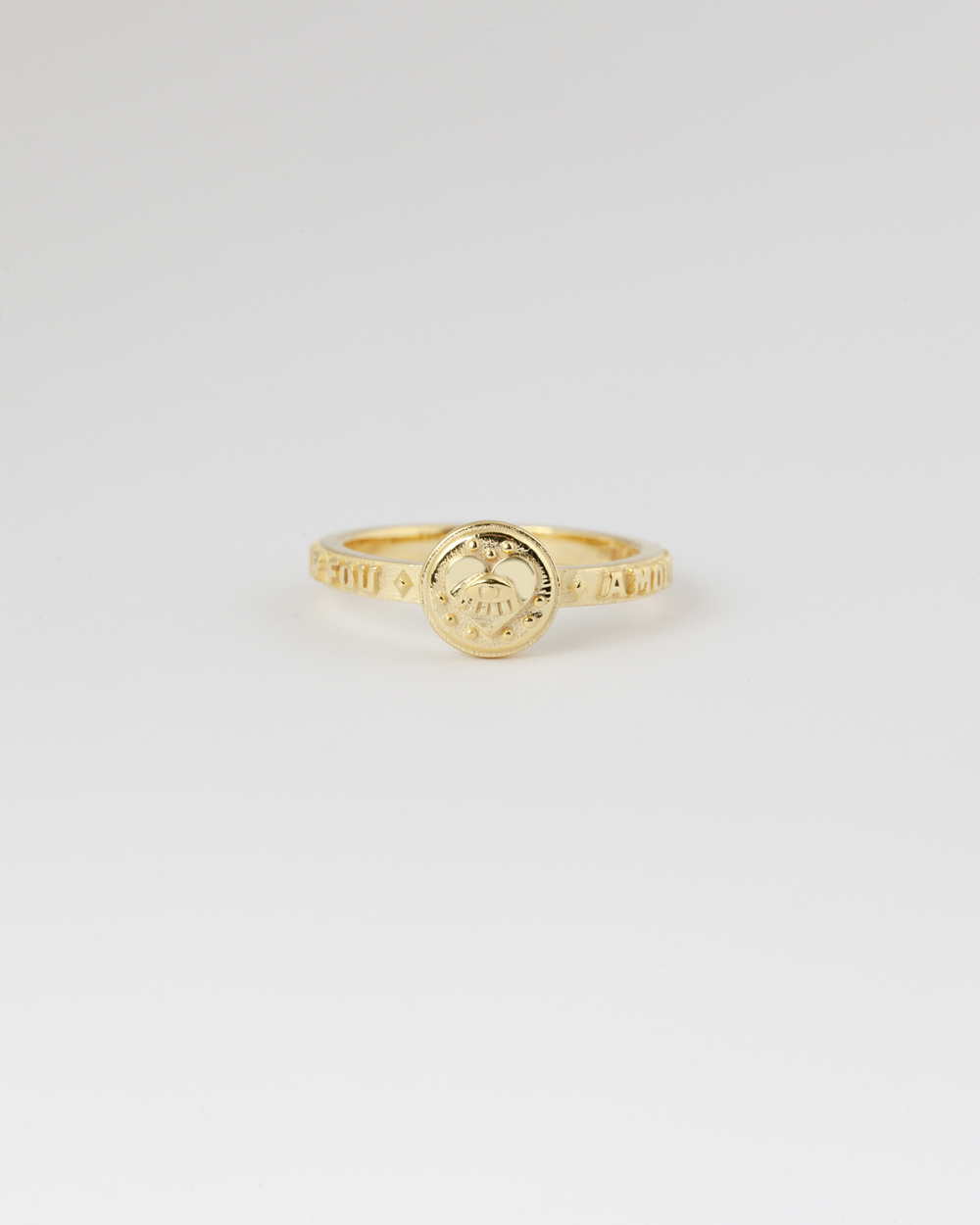 YELLOW GOLD THE LOVERS FINE RING