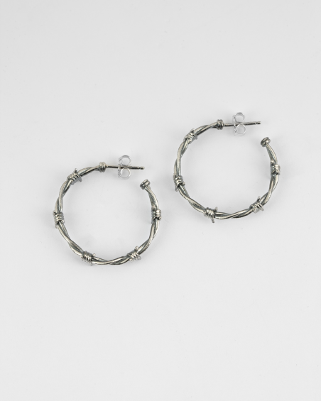 BARBED WIRE PAIR EARRINGS