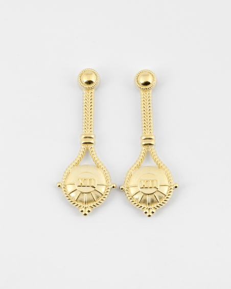 BOUCLES D’OREILLES PAIRE LE PENDU OR JAUNE