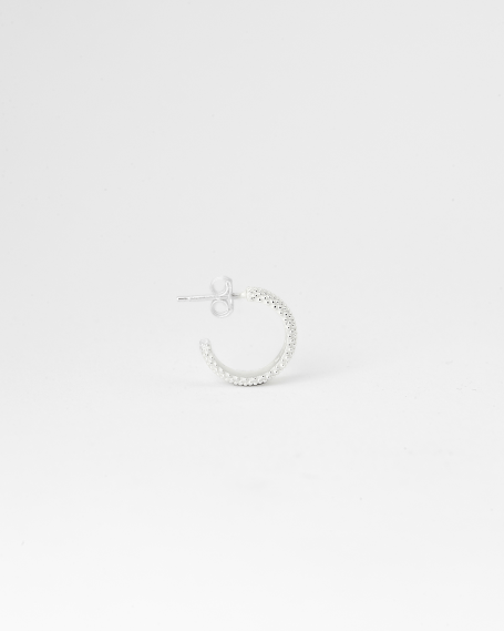 WHITE DOTTED SMALL HOOP...