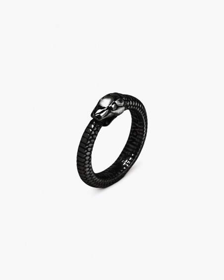 BAGUE SERPENT UROBORO RUTHÉNIUM