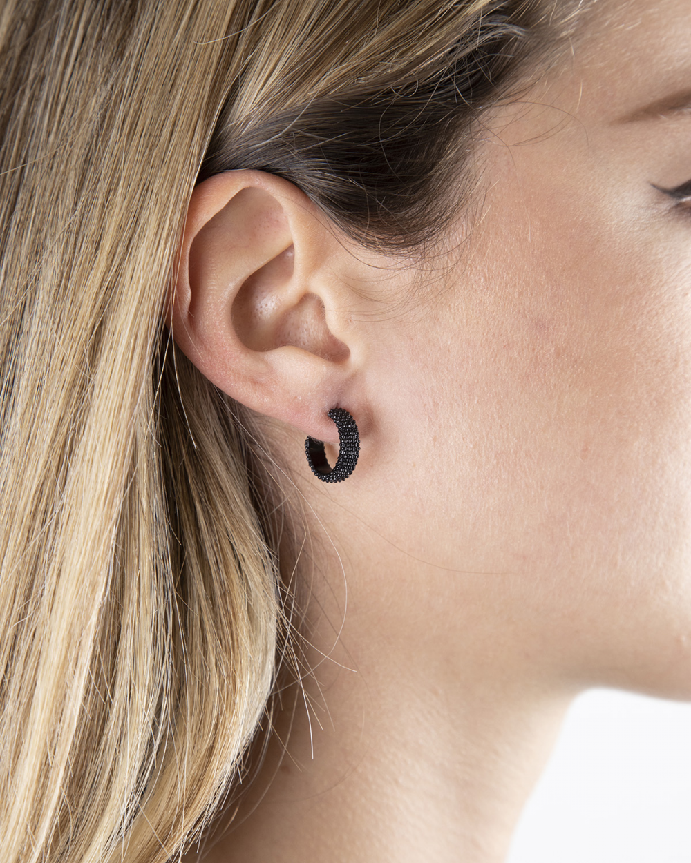 PHNIBIRD Orecchini A Cerchio Donna In Argento 925 Con Zirconia Cubica Ovale - Diametro 15 Mm - Eleganti E Ipoallergenici